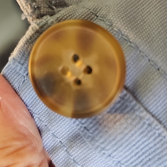 Talbot's light blue lightweight jacket. 4 front pockets. Button front. Size med - Picture 11 of 11